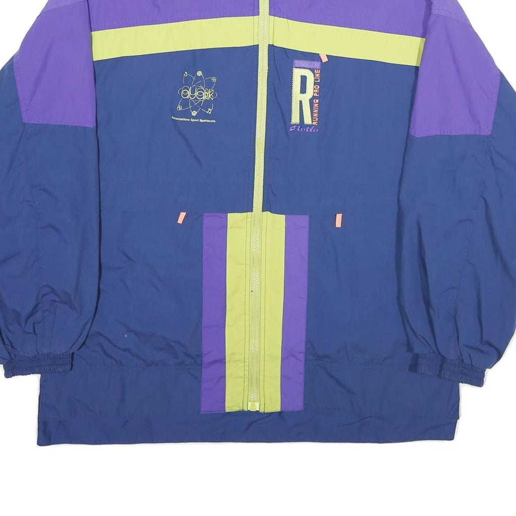 LOTTO Mens Blue & Purple Adriatic Tennis Academy Running Pro Line Jacket M