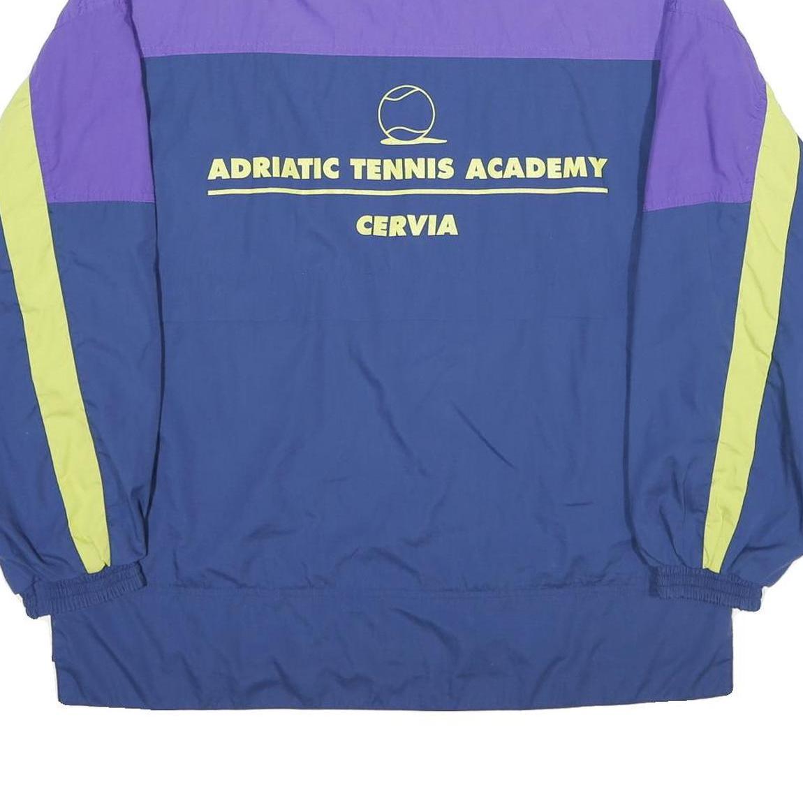 LOTTO Mens Blue & Purple Adriatic Tennis Academy Running Pro Line Jacket M
