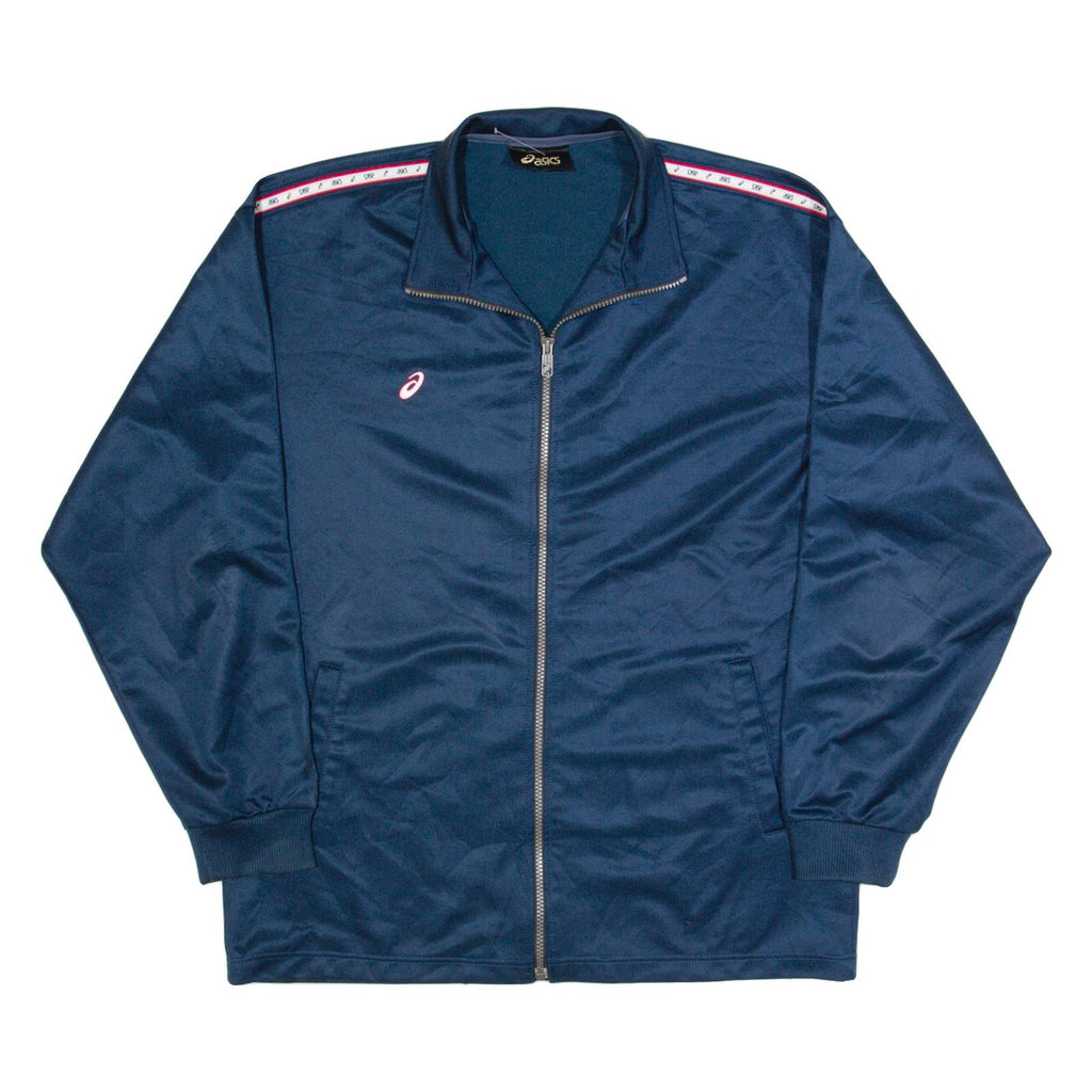 ASICS Mens Track Jacket Blue L