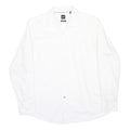 HUGO BOSS Mens White Formal Shirt 2XL Classic Cotton Button Long Sleeve