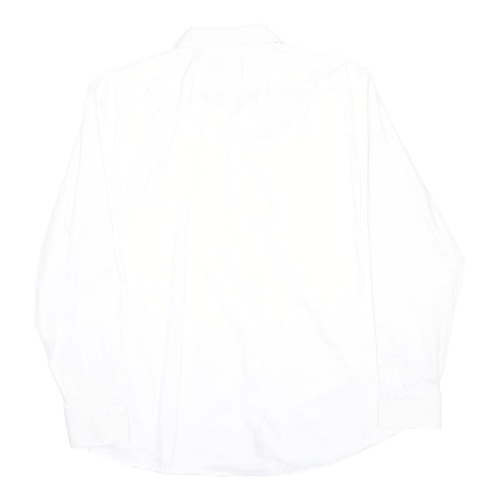 HUGO BOSS Mens White Formal Shirt 2XL Classic Cotton Button Long Sleeve
