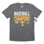 FANATICS Mens Grey Baseball Champions T-Shirt M Short Sleeve Crew Neck Cotton