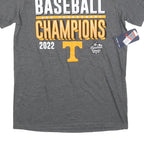 FANATICS Mens Grey Baseball Champions T-Shirt M Short Sleeve Crew Neck Cotton