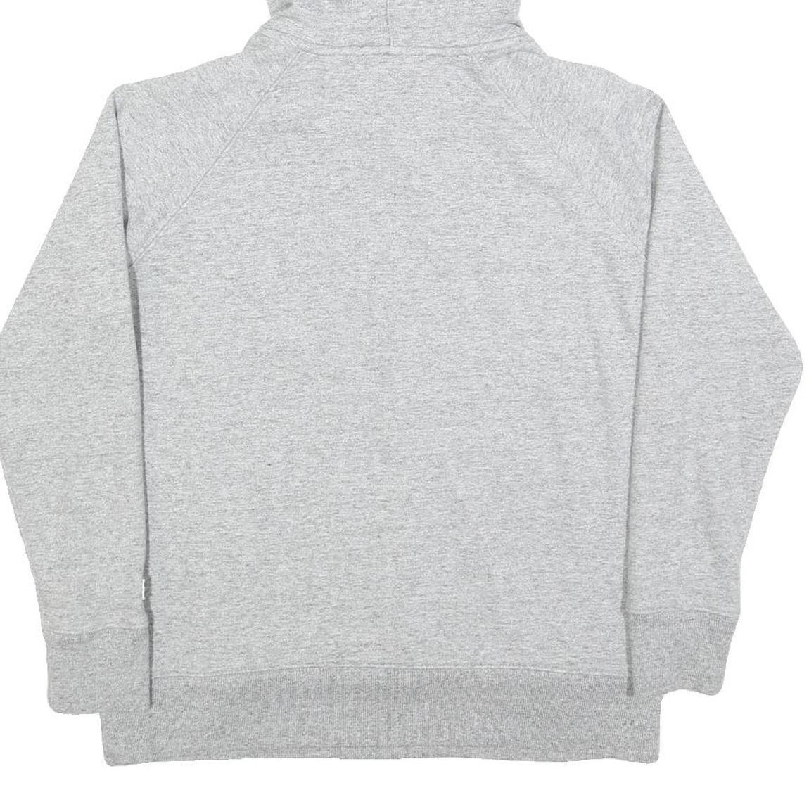 LEVI'S Womens Grey Cotton Blend Logo Pullover Hoodie S Casual Sweatshirt