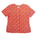 STURZENEGGER Womens Printed Blouse Red 90s Silk Geometric L