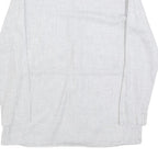 PAULA JANZ Womens Grey Wool Blend Button Top Long Sleeve V-Neck XS Stylish