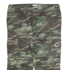 ESSE EMME Mens Cotton Blend Green Camouflage Relaxed Cargo Trousers W42 L25