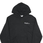 CHAMPION Mens Black Hoodie M Cotton Pullover Hooded Sweatshirt Pocket