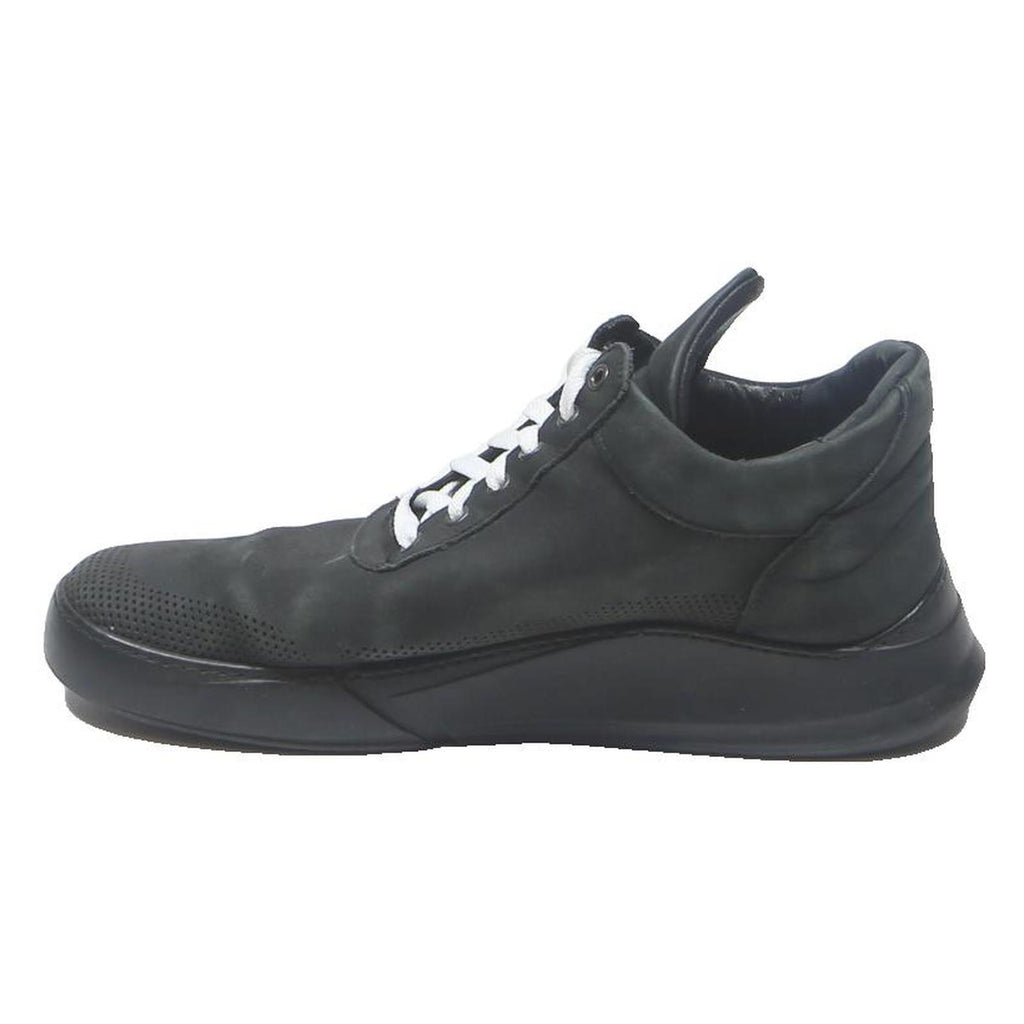 FILLING PIECES Low Top Mens Trainers Black Leather UK 8 Casual Urban Footwear