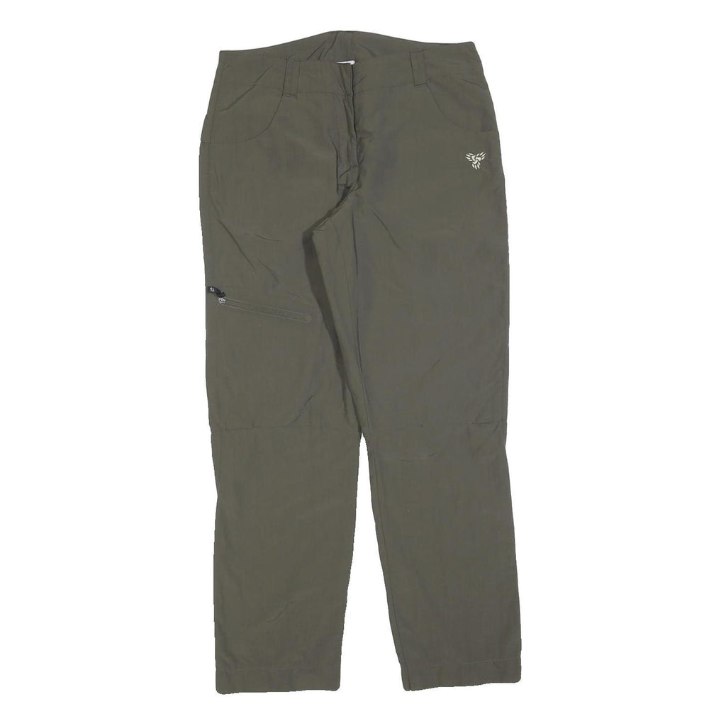 JACK WOLFSKIN Womens Polyester Blend Regular Fit Green Trousers W30 L30 Outdoor