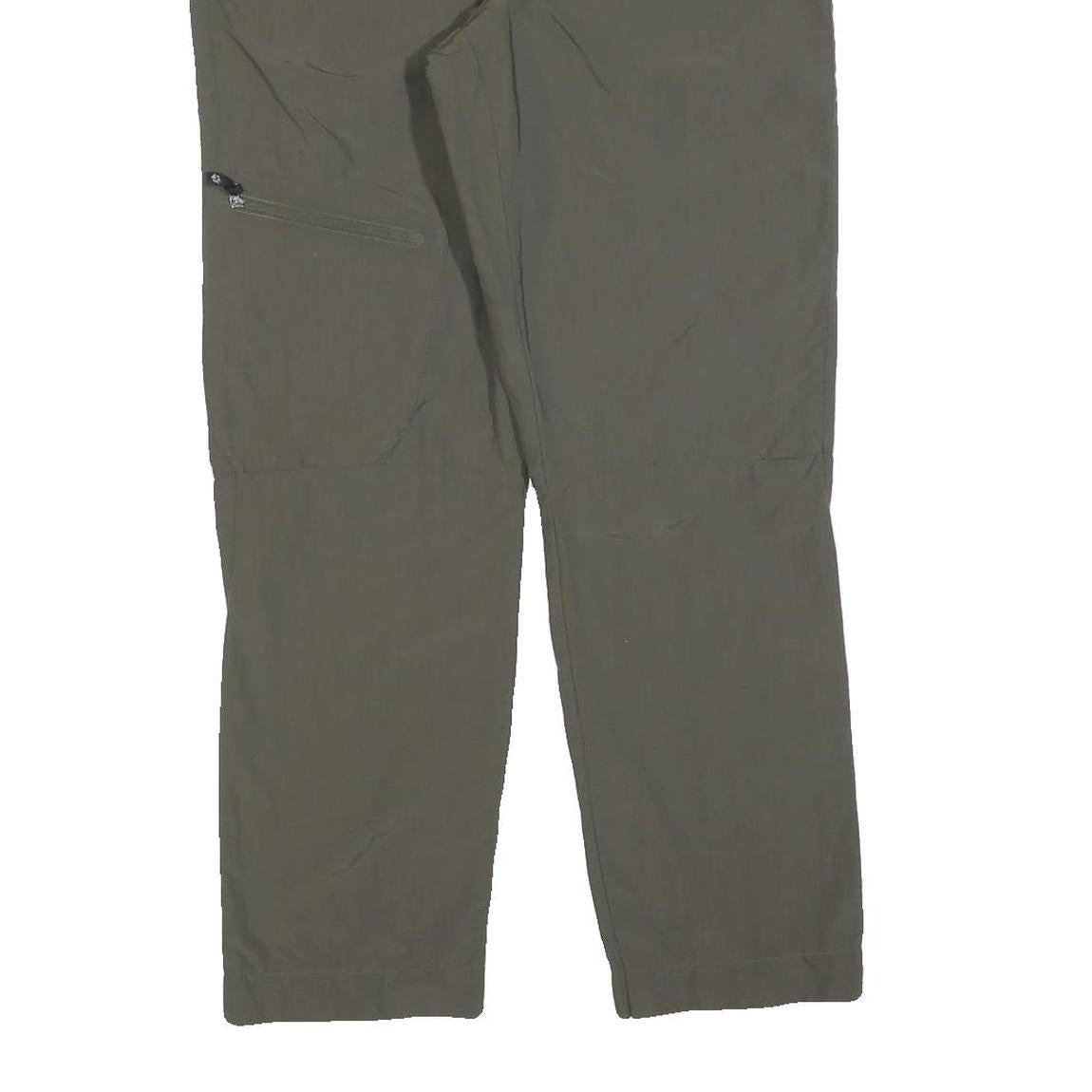 JACK WOLFSKIN Womens Polyester Blend Regular Fit Green Trousers W30 L30 Outdoor