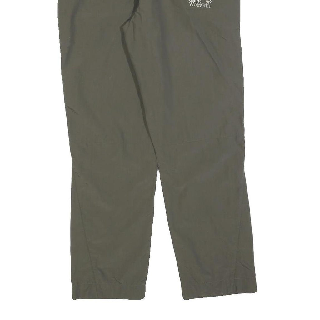 JACK WOLFSKIN Womens Polyester Blend Regular Fit Green Trousers W30 L30 Outdoor