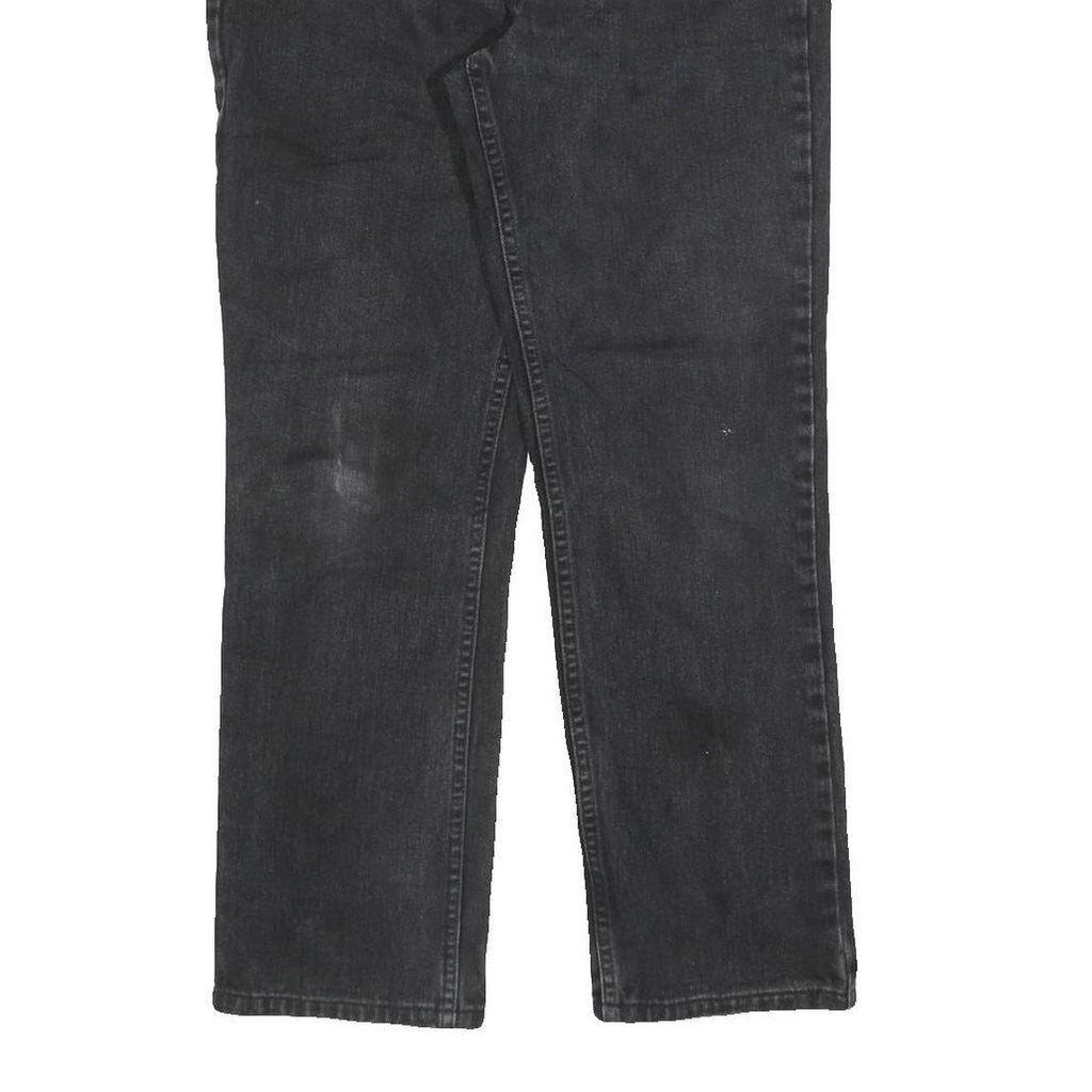 LEVI'S Womens Jeans Black Regular Straight Denim Medium W28 L28 Classic Zip