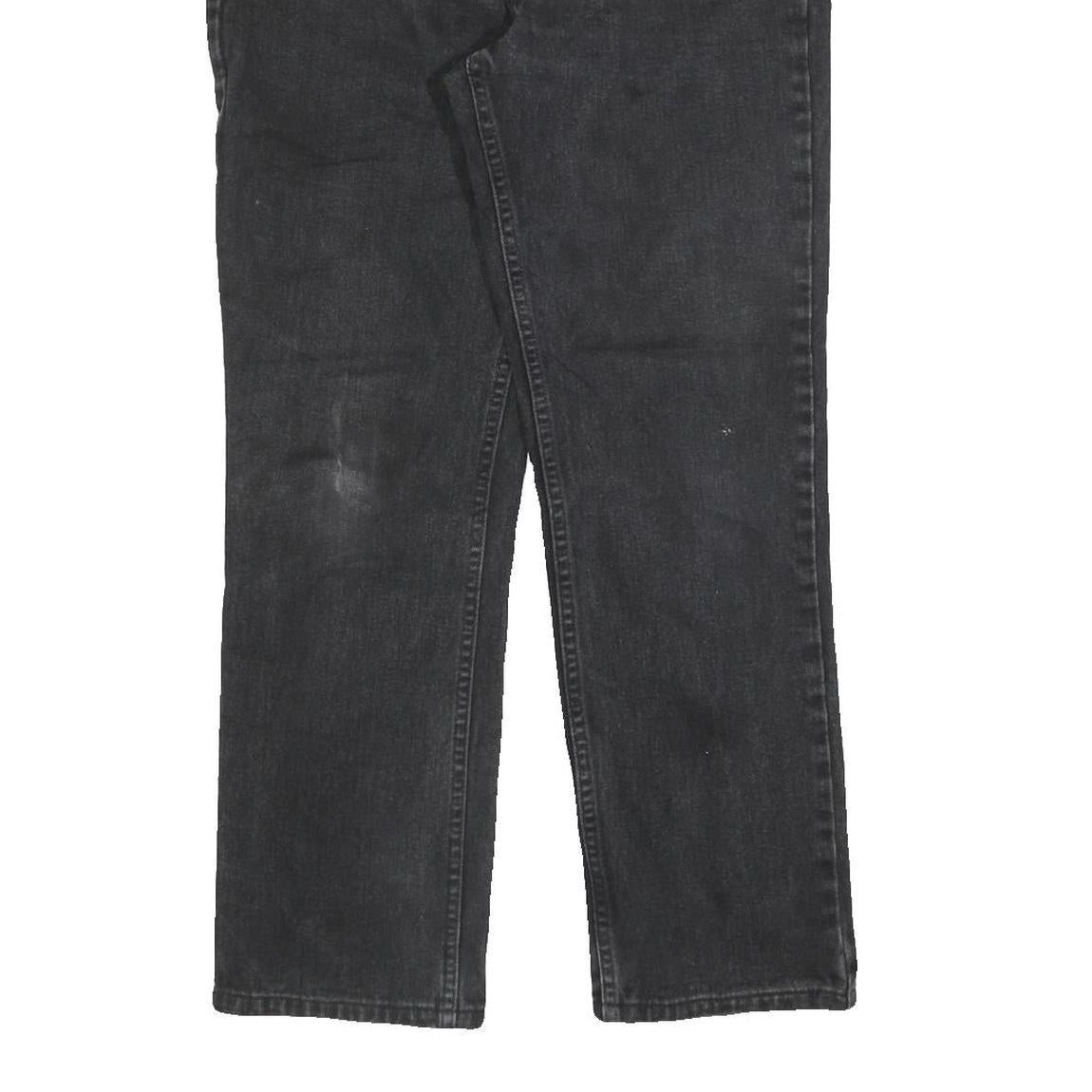 LEVI'S Womens Jeans Black Regular Straight Denim Medium W28 L28 Classic Zip