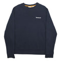 TIMBERLAND Mens Navy Blue Cotton Blend Crew Neck M Sweatshirt casual logo