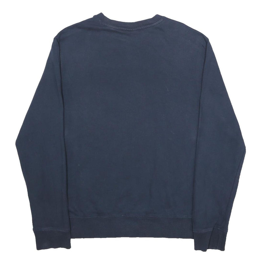 TIMBERLAND Mens Navy Blue Cotton Blend Crew Neck M Sweatshirt casual logo