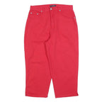 BILLBLASS Womens Regular Fit Red Jeans Cotton W30 L22 Easy Fit