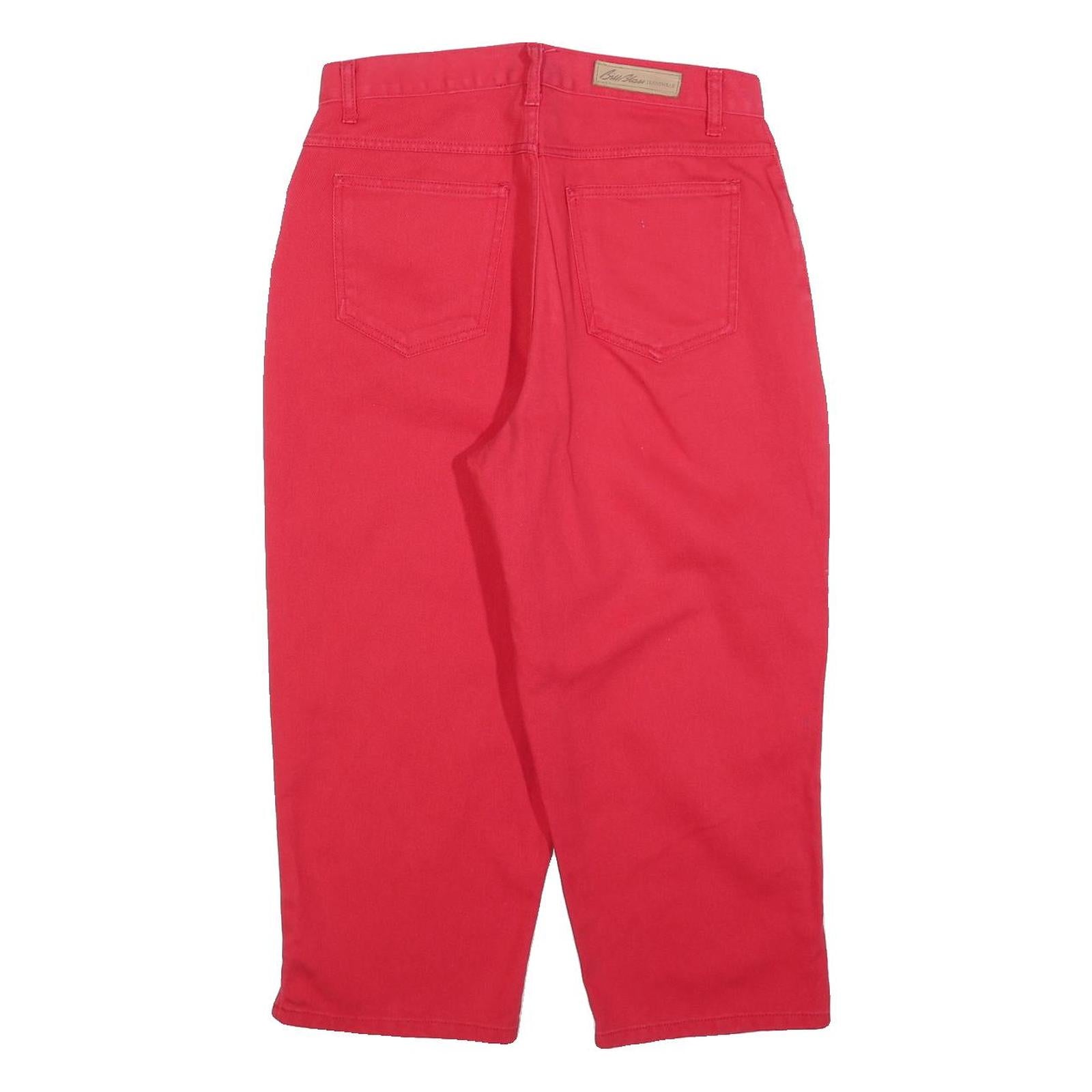 BILLBLASS Womens Regular Fit Red Jeans Cotton W30 L22 Easy Fit