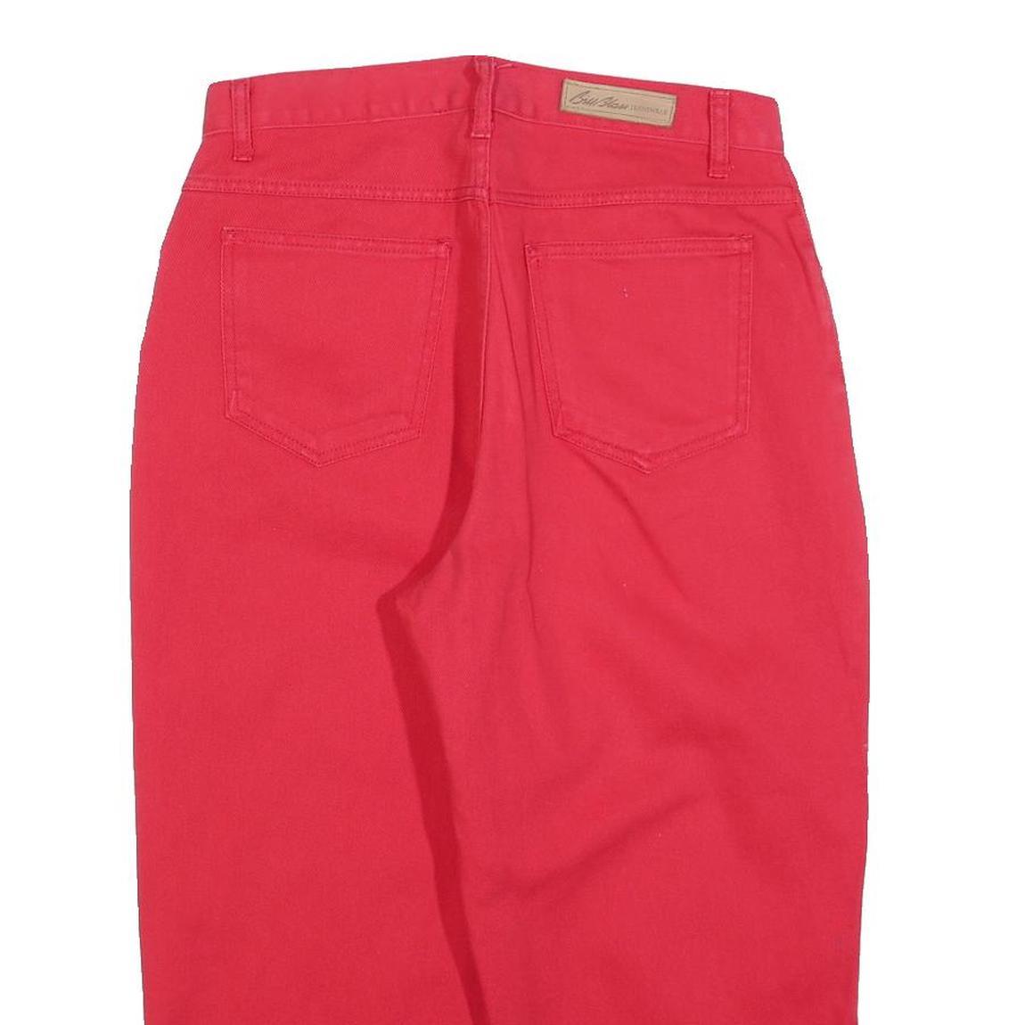 BILLBLASS Womens Regular Fit Red Jeans Cotton W30 L22 Easy Fit