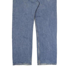 CARHARTT Mens Relaxed Blue Denim W38 L30 Cotton Zip Jeans Workwear