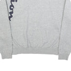 CHAMPION Mens Grey Crew Neck M Cotton Blend Pullover Sweatshirt Logo