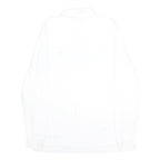 POLO RALPH LAUREN Mens White Long Sleeve Plain M Cotton Polo Shirt Classic Fit