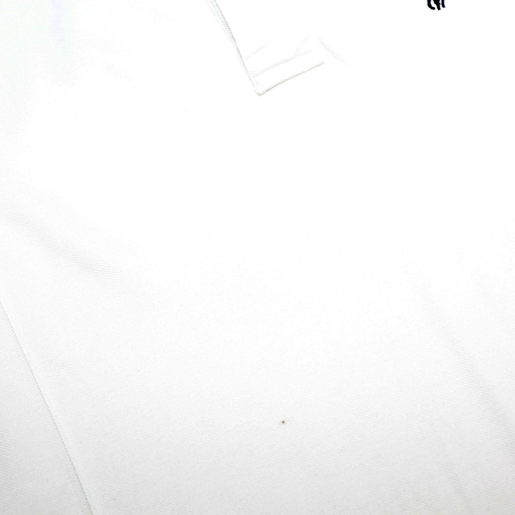 POLO RALPH LAUREN Mens White Long Sleeve Plain M Cotton Polo Shirt Classic Fit