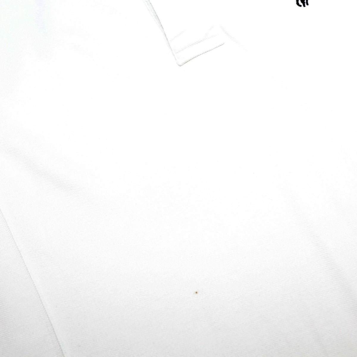 POLO RALPH LAUREN Mens White Long Sleeve Plain M Cotton Polo Shirt Classic Fit