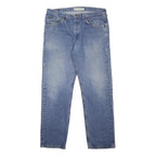 LEE Mens Regular Fit Cotton Denim Blue Jeans W36 L32 Classic Zip Closure