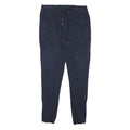 JEAN PASCALE Mens Cotton Blend Navy Slim Drawstring Trousers W30 L29 Casual