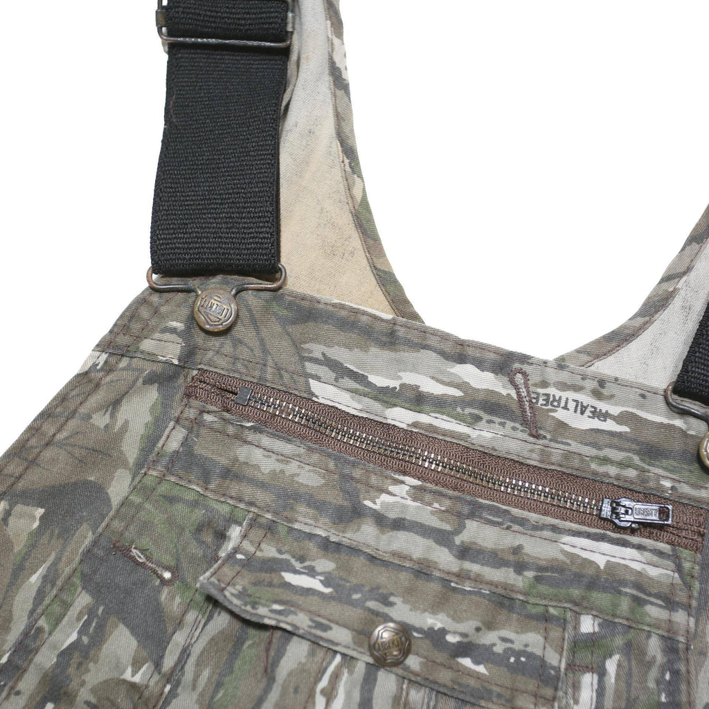 LIBERTY OVERALLS Womens Green Camouflage Dungarees Loose Cotton Blend M W18 L30