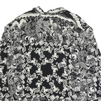 ACKERMAN Womens Black & White Printed Shirt Long Sleeve Collared XL Stylish Top