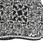 ACKERMAN Womens Black & White Printed Shirt Long Sleeve Collared XL Stylish Top