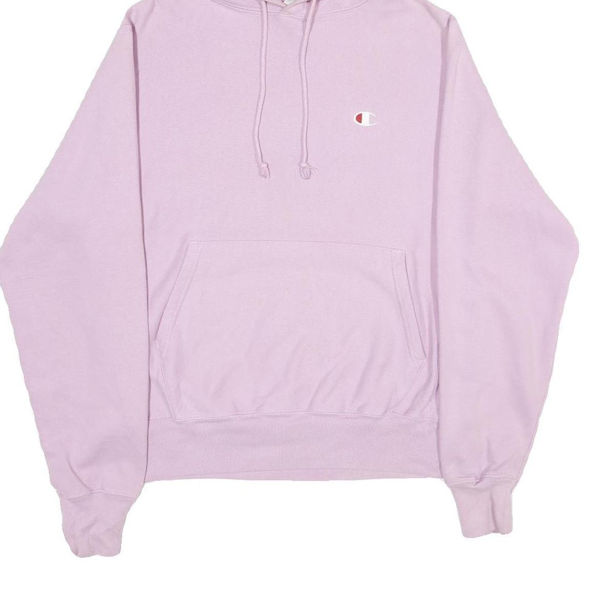 CHAMPION REVERSE WEAVE Mens Lilac Pullover Hoodie S Cotton Blend Casual