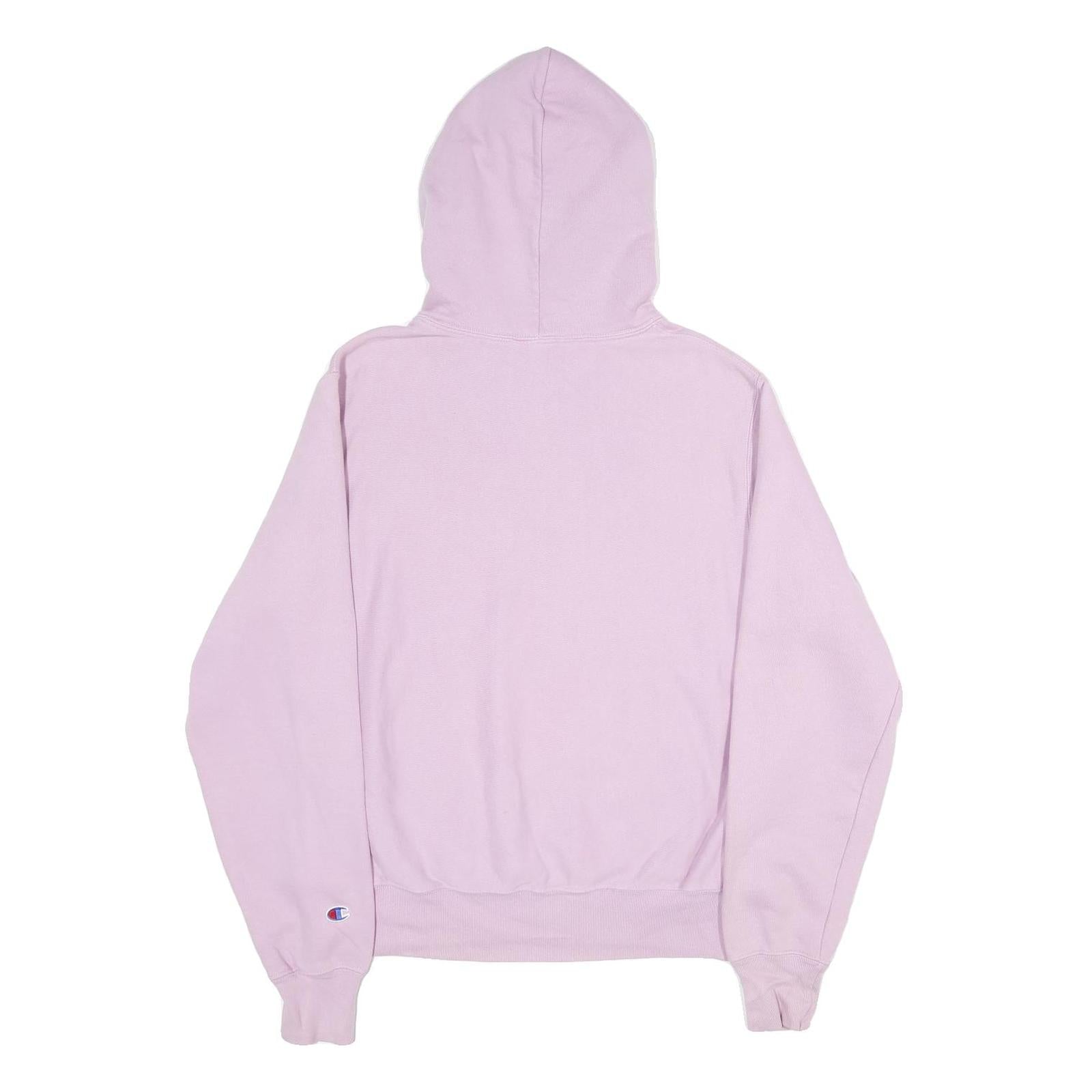 CHAMPION REVERSE WEAVE Mens Lilac Pullover Hoodie S Cotton Blend Casual
