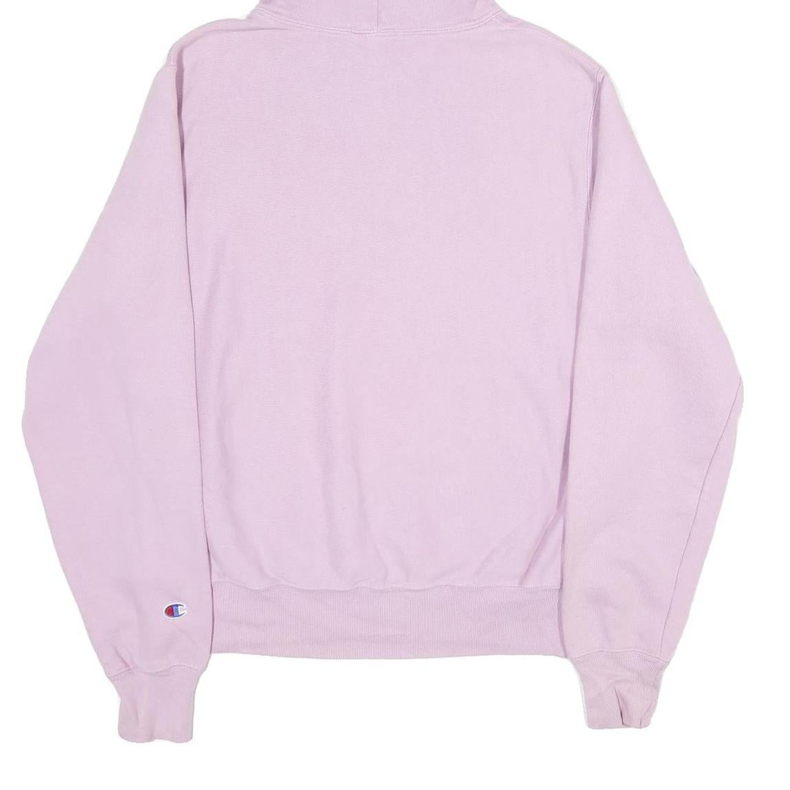 CHAMPION REVERSE WEAVE Mens Lilac Pullover Hoodie S Cotton Blend Casual
