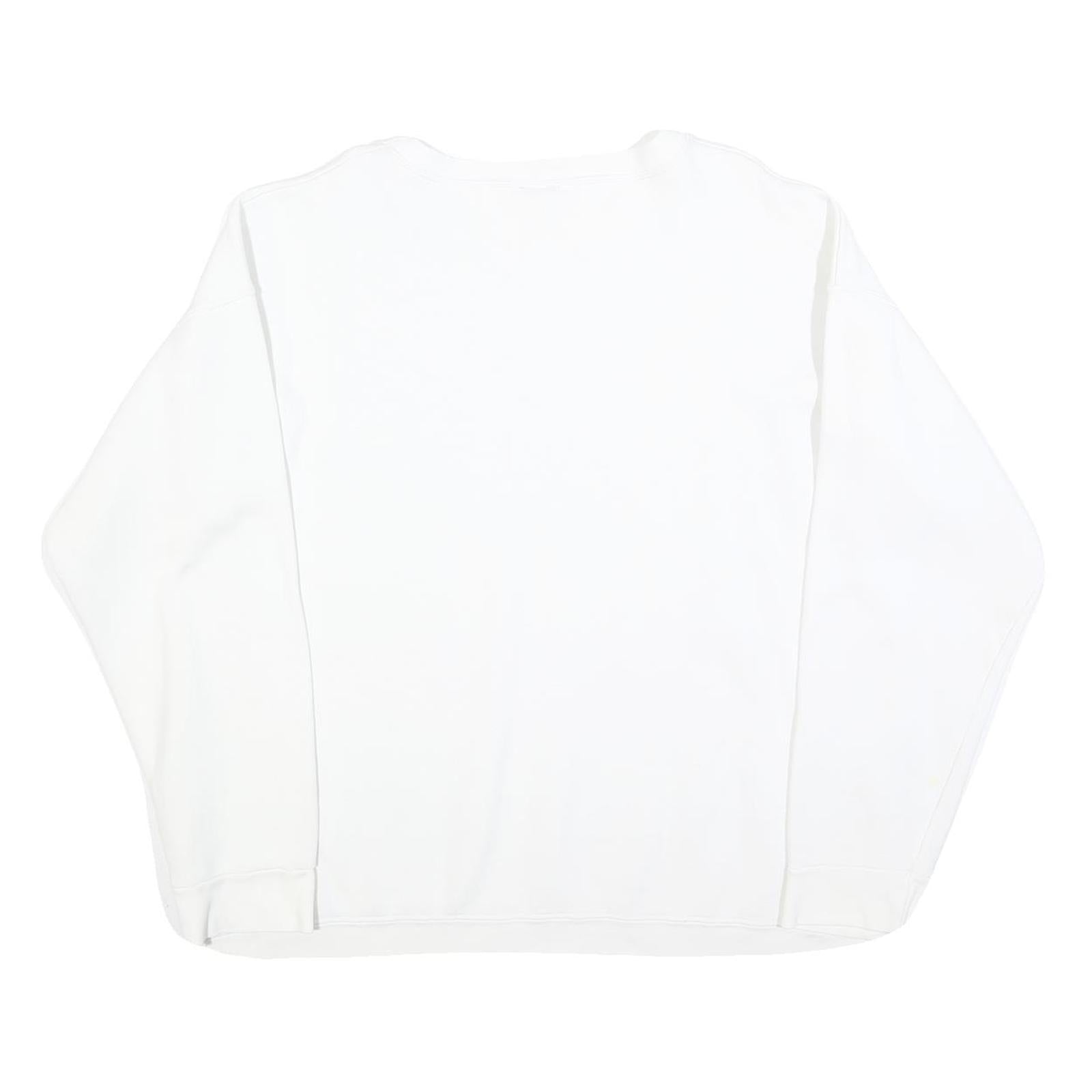 HARD ROCK CAFE Mens White Niagara Falls Crew Neck L Cotton Blend Sweatshirt