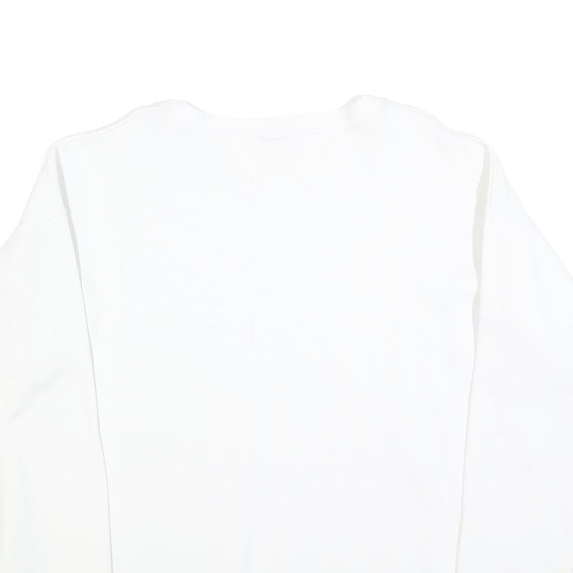 HARD ROCK CAFE Mens White Niagara Falls Crew Neck L Cotton Blend Sweatshirt