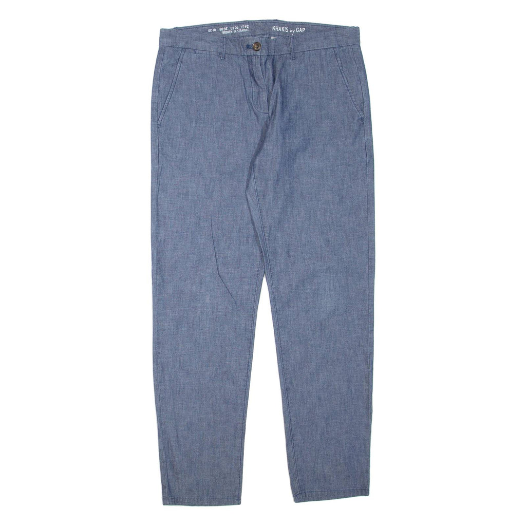 GAP Khakis Womens Trousers Blue Regular Tapered W32 L30