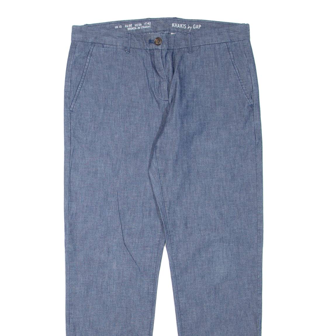 GAP Khakis Womens Trousers Blue Regular Tapered W32 L30