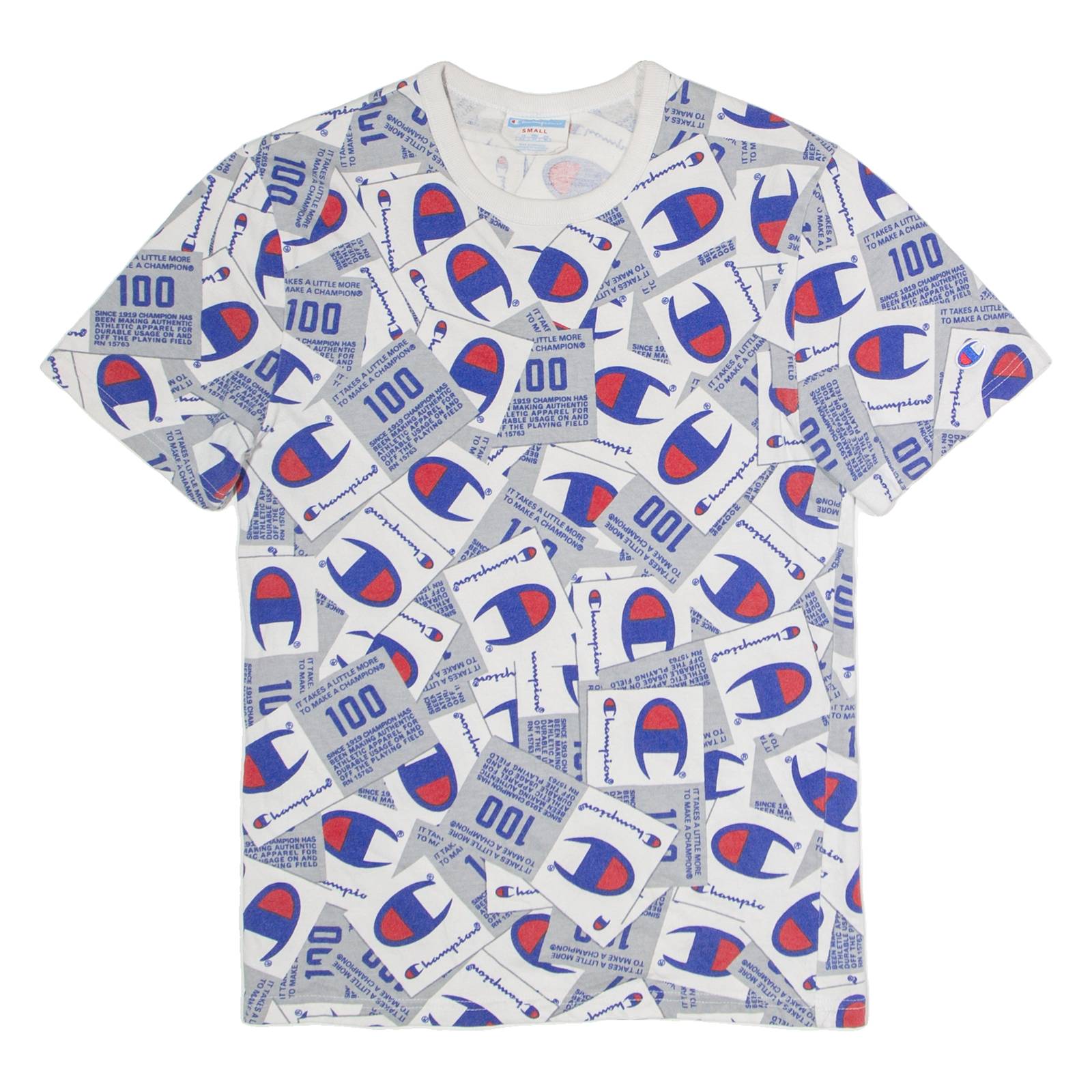 CHAMPION Mens T-Shirt Grey S