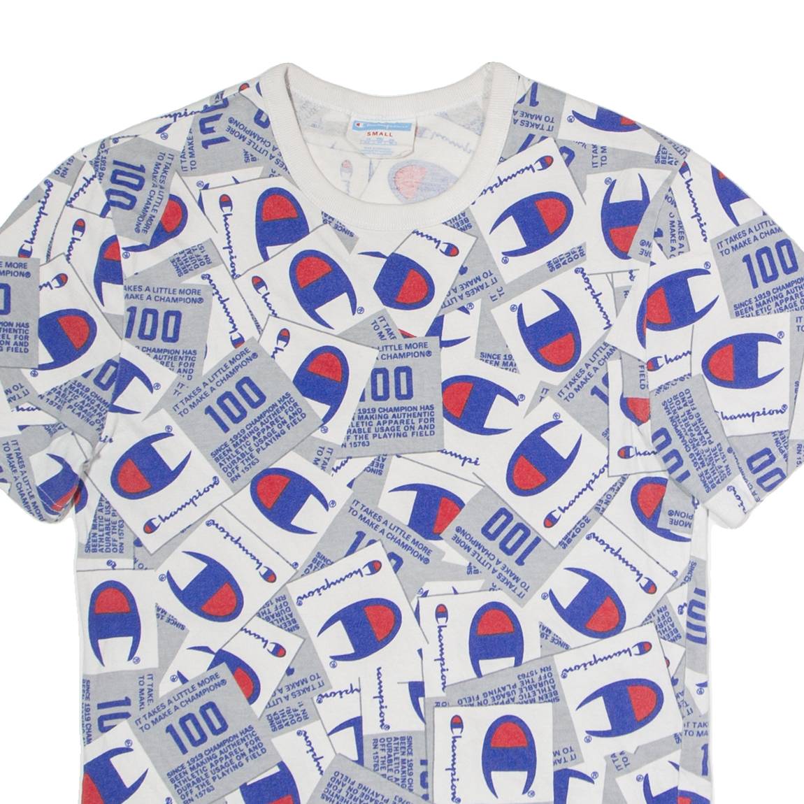 CHAMPION Mens T-Shirt Grey S