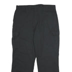 DICKIES Mens Regular Black Cargo Trousers W36 L32 Polyester Blend Zip Closure