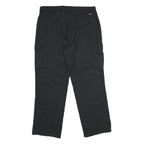 DICKIES Mens Regular Black Cargo Trousers W36 L32 Polyester Blend Zip Closure