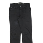 LEVI'S Womens Regular Black Denim Jeans W28 L30 Classic Fit Zip Closure