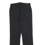 LEVI'S Womens Regular Black Denim Jeans W28 L30 Classic Fit Zip Closure