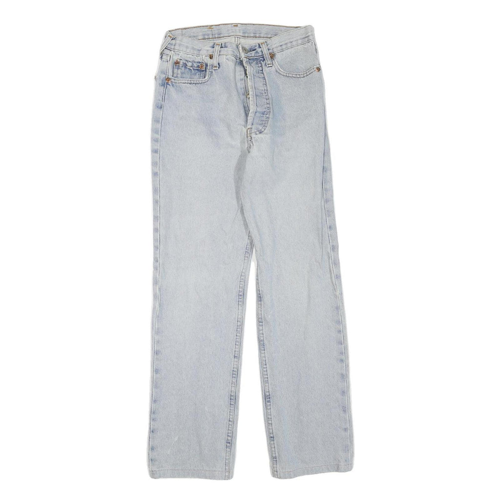 LEVI'S 501 Womens Jeans Blue Regular Straight Denim Light W26 L30 Classic Fit