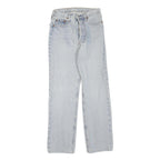 LEVI'S 501 Womens Jeans Blue Regular Straight Denim Light W26 L30 Classic Fit