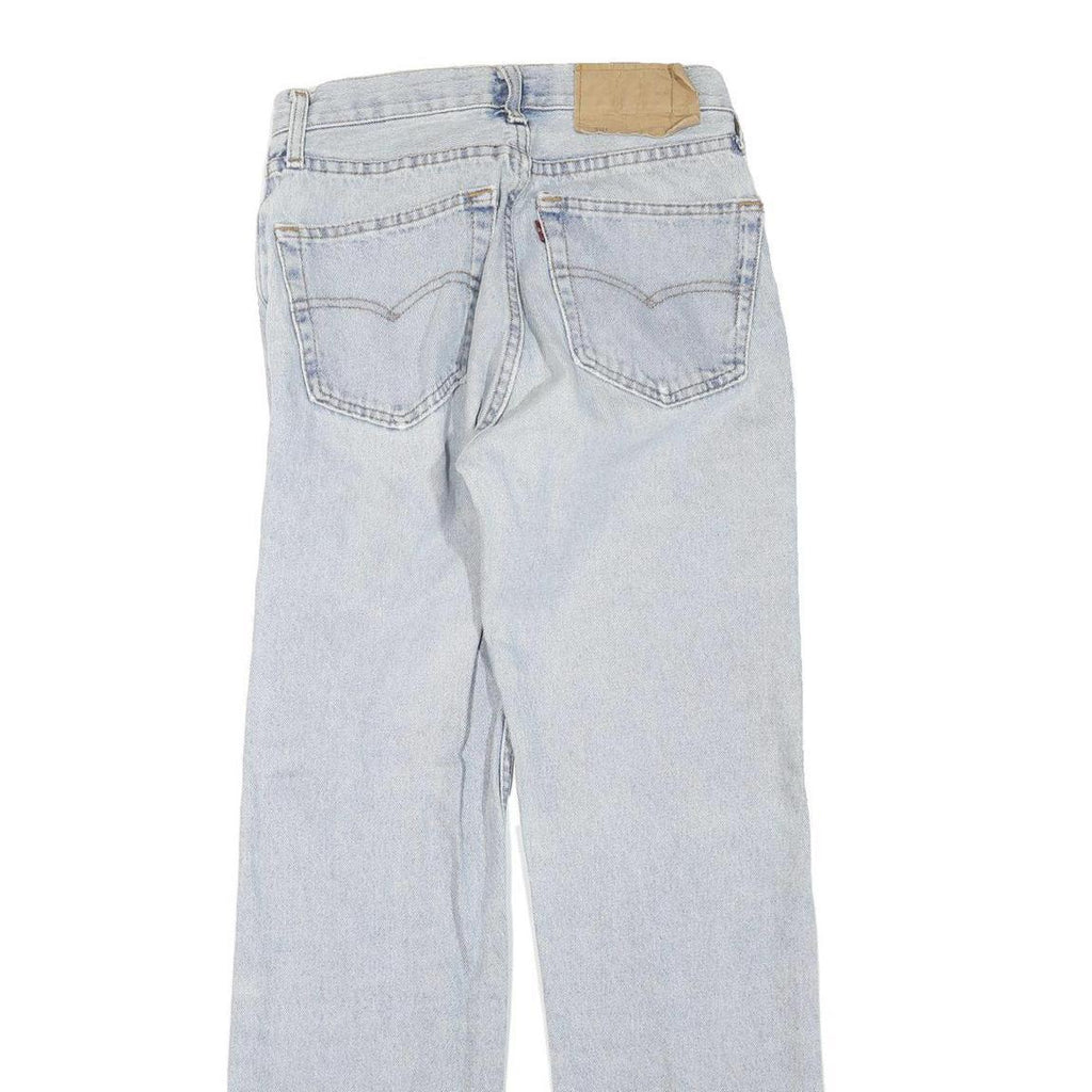 LEVI'S 501 Womens Jeans Blue Regular Straight Denim Light W26 L30 Classic Fit
