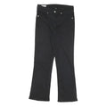 LEVI'S Womens Black Regular Flared Denim Jeans W27 L24 Zip Cotton Blend